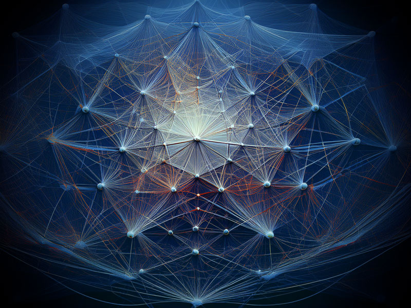 Complex tangled network representing raw VPP challenges