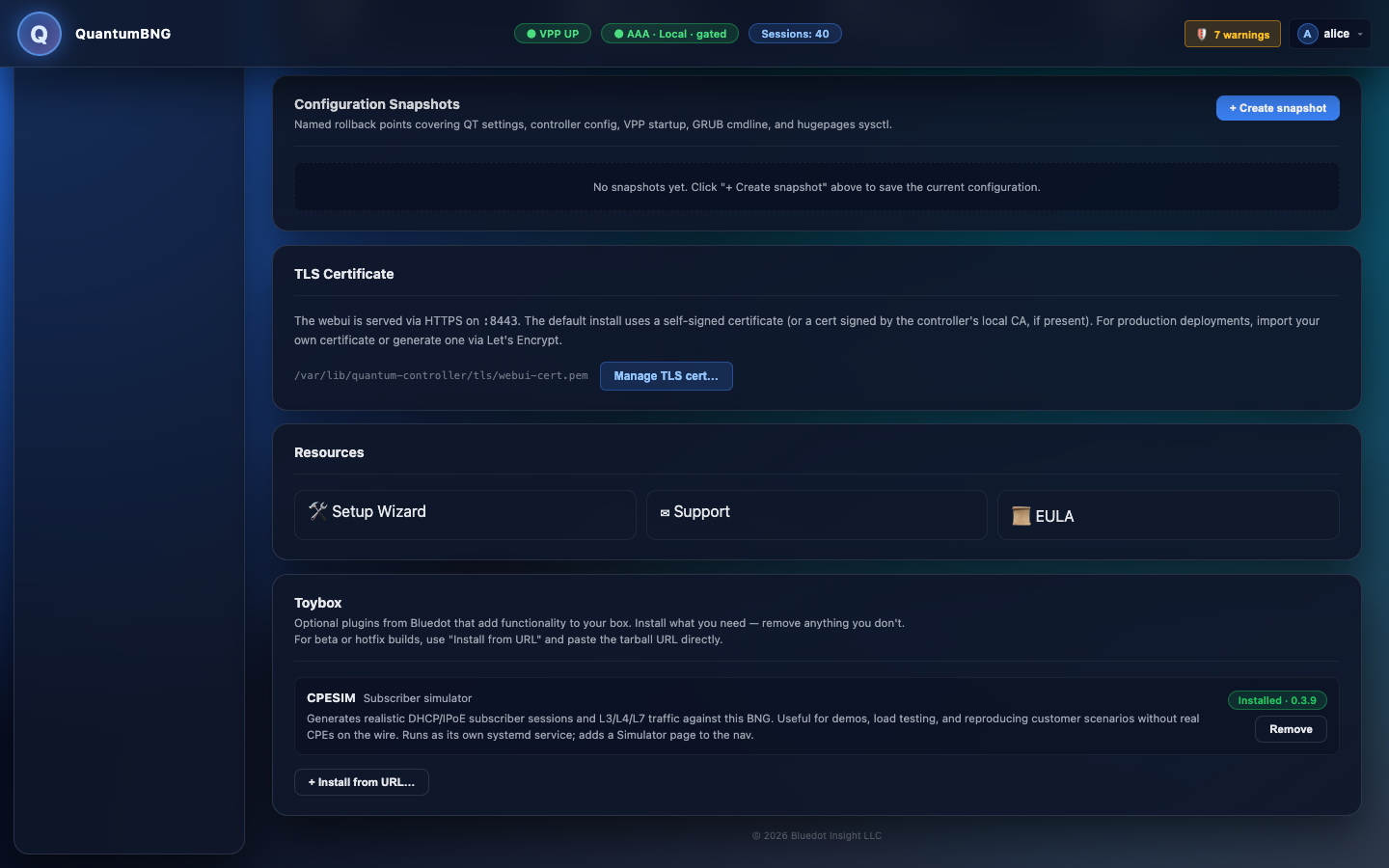 Toybox with CPESIM installed