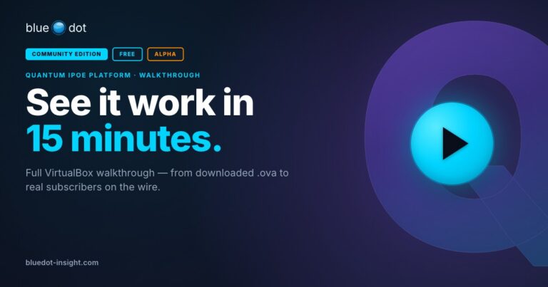 BlueDot Ships One-Click VirtualBox Appliance for Quantum IPoE BNG — Alpha Evaluation in Under 15 Minutes